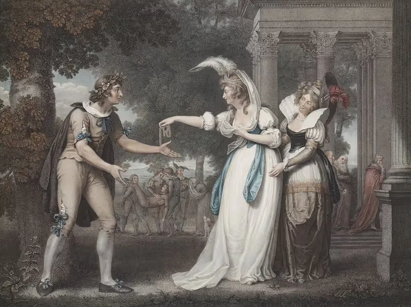 As You Like It, Act I Scene II — After John Downman