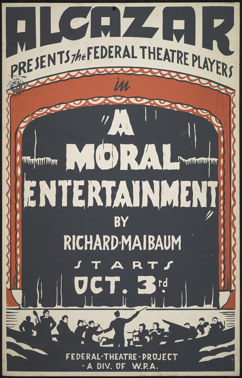 A Moral Entertainment by Аноним, 1934-1943 — digital art print download
