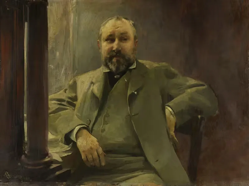Портрет Франсиса Магнара by Альбер Безнар, 1884 — digital art print download