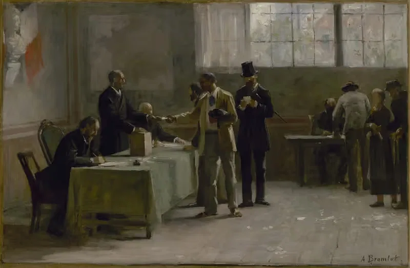Всеобщее избирательное право by Альфред Анри Брамтот, 1889 — digital art print download