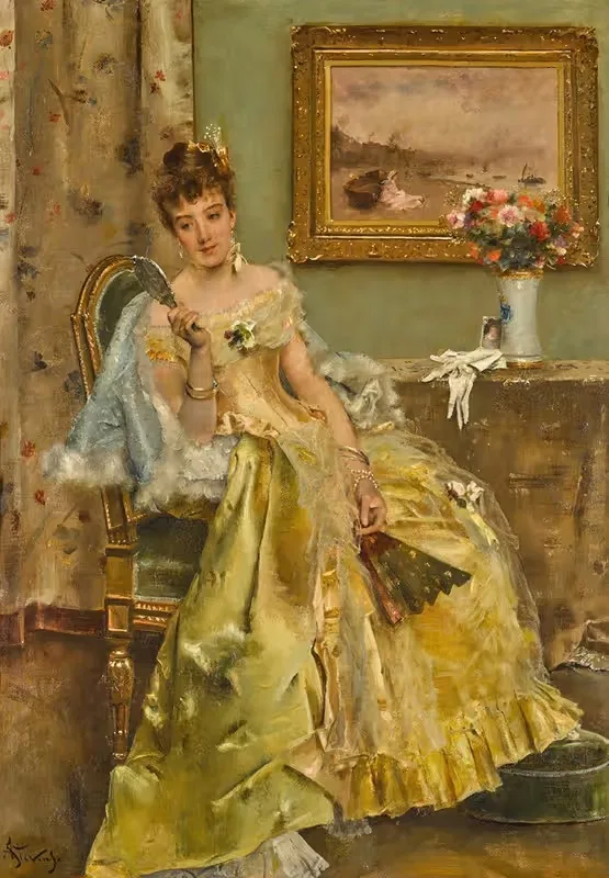 Кокетство by Альфред Стивенс — digital art print download