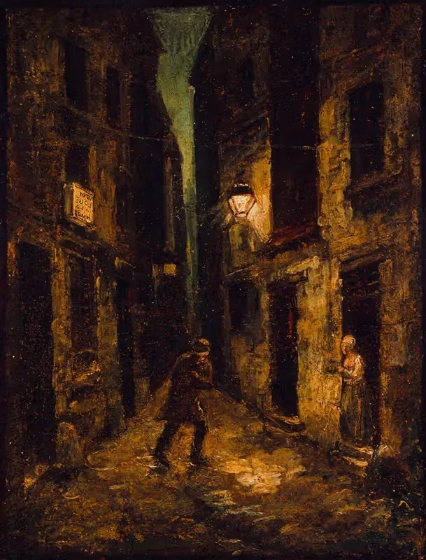 Улица Пти-Мюск by Шарль Реймонд Шабрильяк, 1838 — digital art print download