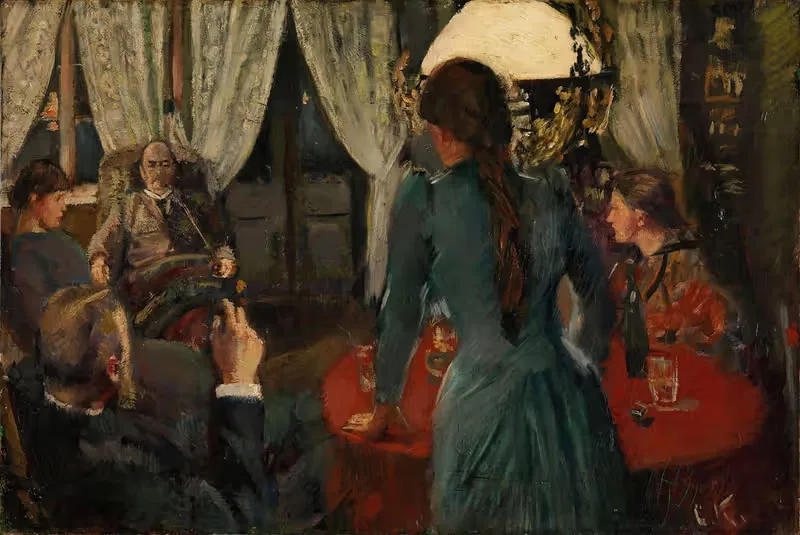 Вечер на "Лёккене by Кристиан Крох, 1889 — digital art print download