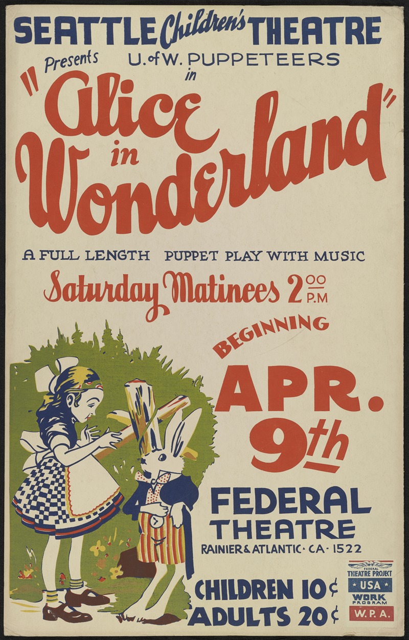 Alice in Wonderland by Аноним, 1934-1943 — digital art print download