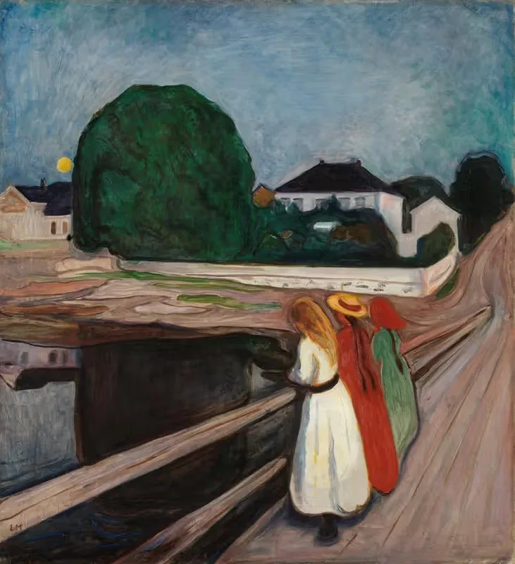 The Girls on the Bridge — Edvard Munch