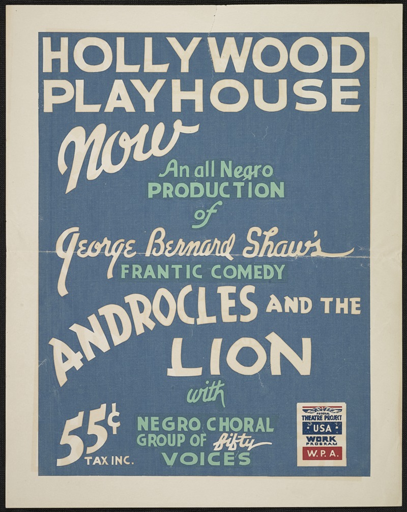 Androcles and the Lion by Аноним, 1934-1943 — digital art print download