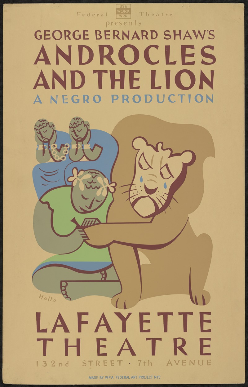Androcles and the Lion by Аноним, 1934-1943 — digital art print download