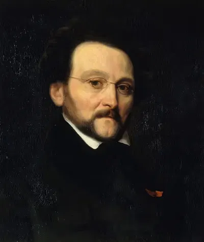 Портрет Льона Когнье (1794-1880), художника by Эмиль Шампмарти, 1794-1880 — digital art print download