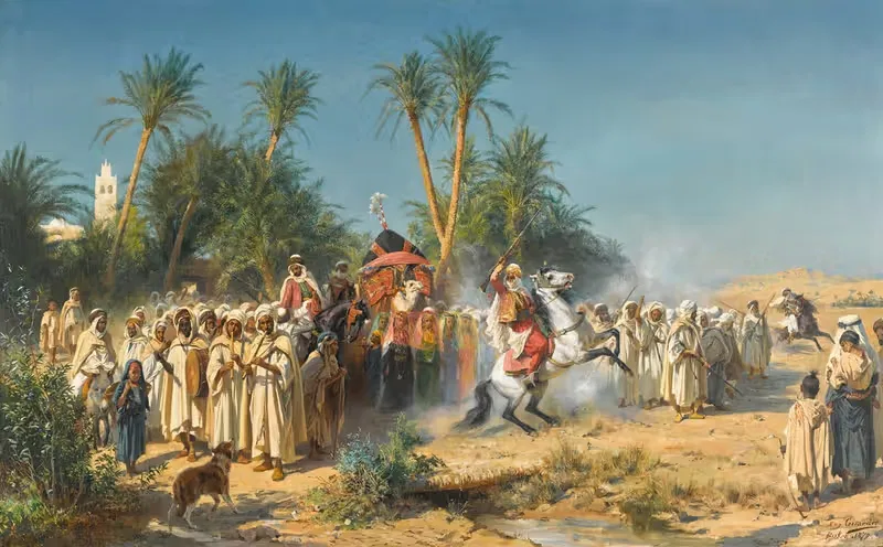 Празднование в Бискаре by Южен Жирарде, 1879 — digital art print download