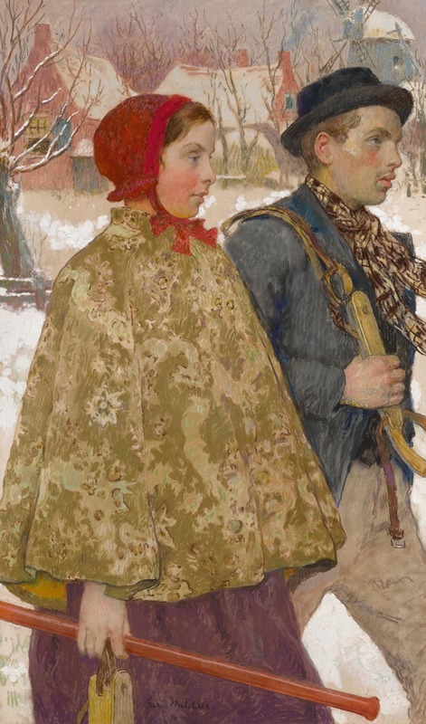Зима by Гари Мелчерс — digital art print download
