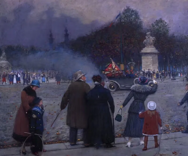Drapeau allemand porté aux Invalides — Jean Béraud