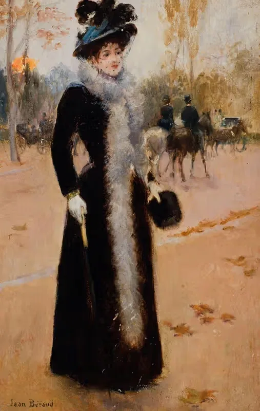 Парижанка в лесу by Жан Бера, 1890 — digital art print download