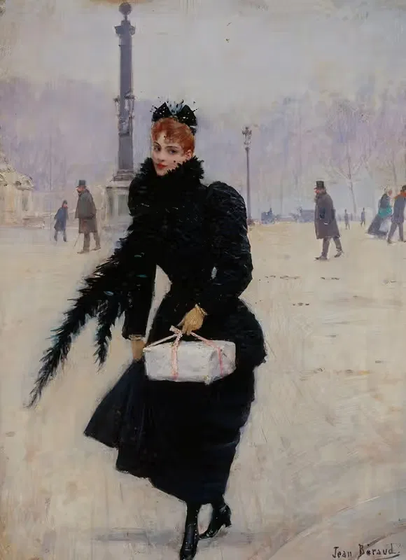Parisienne sur la place de la Concorde — Jean Béraud