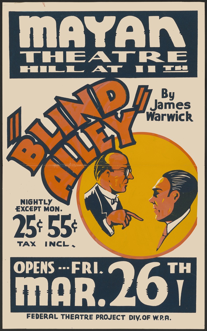 Blind Alley by Аноним, 1934-1943 — digital art print download