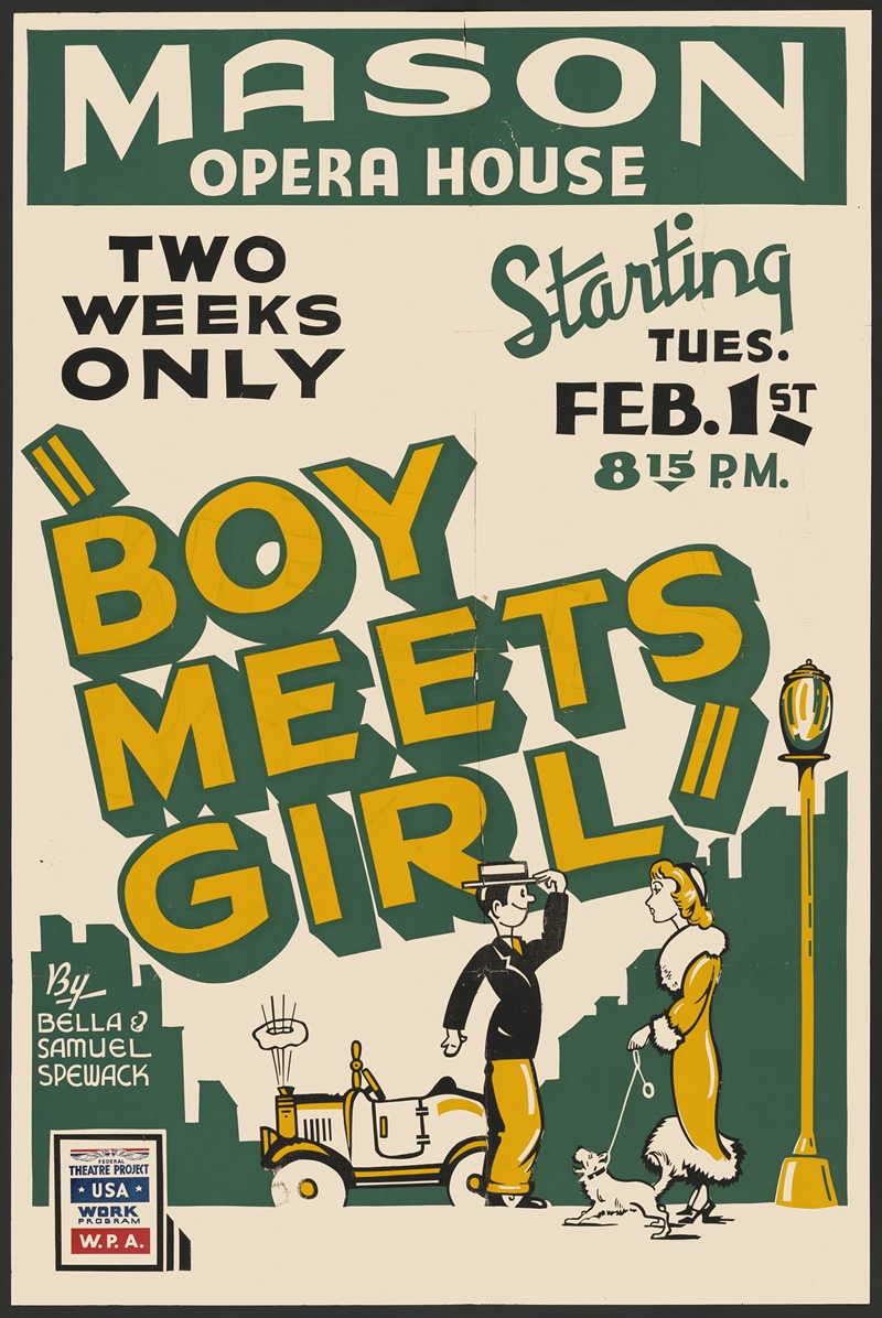 Boy Meets Girl by Аноним, 1934-1943 — digital art print download