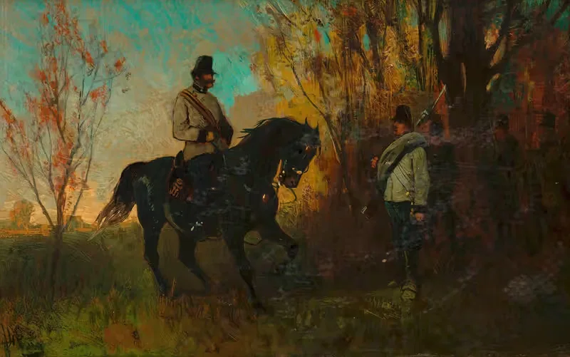 Военная патруль 1866 by Карл фон Блаас — digital art print download