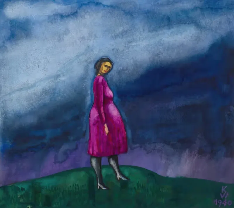 Беременная by Карл Винер, 1940 — digital art print download