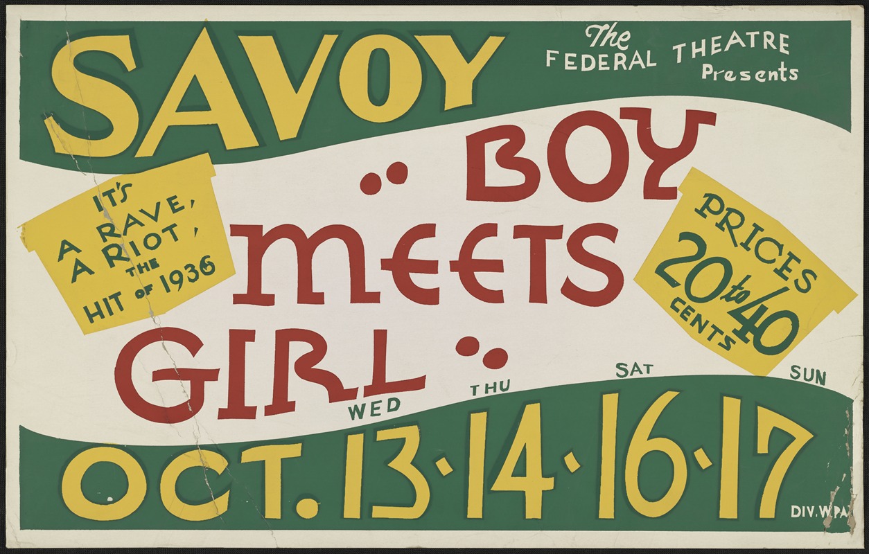 Boy Meets Girl by Аноним, 1934-1943 — digital art print download