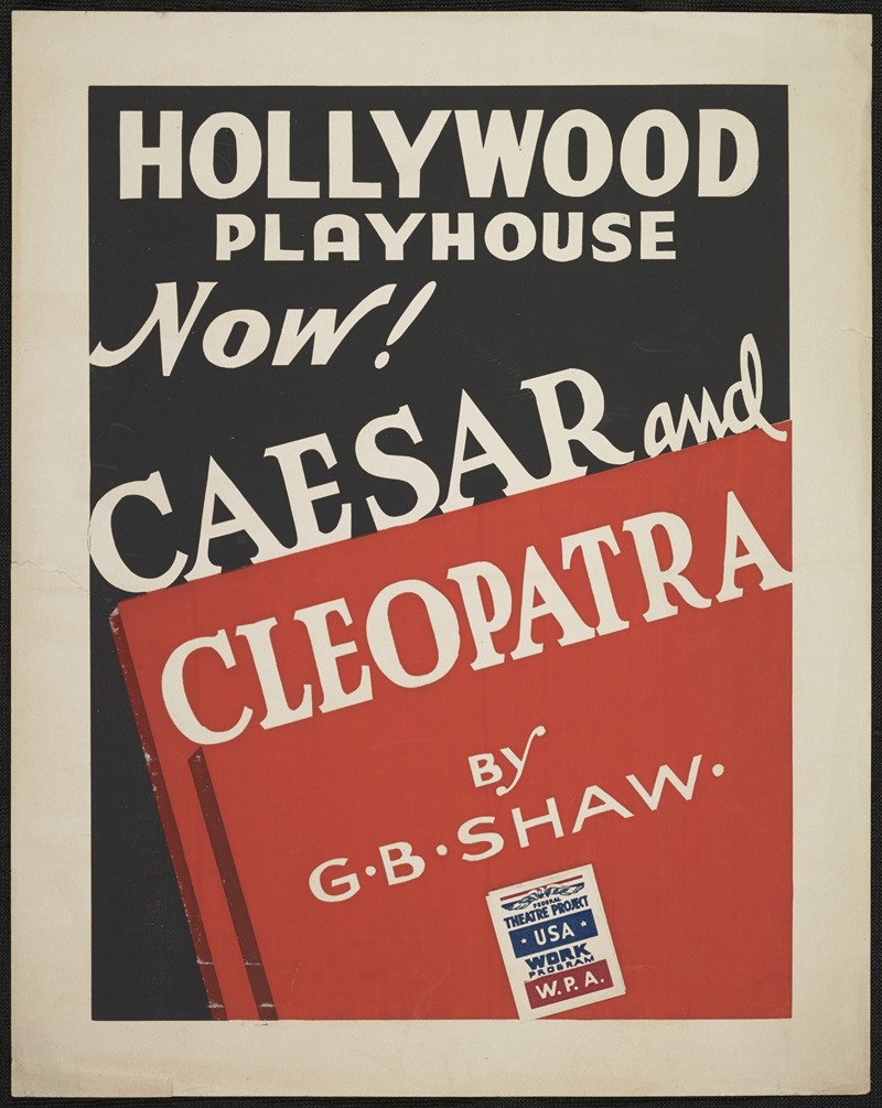 Caesar and Cleopatra by Аноним, 1934-1943 — digital art print download