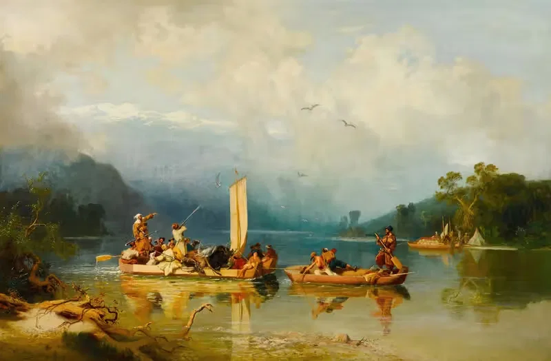 A Hunting Party in the Caucasus — Paul von Franken