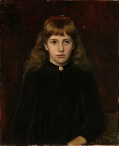 Портрет Дагни Киэр by Петер Николай Арбо, 1885 — digital art print download