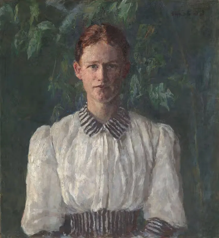 Portrait of the Painter Helga Ring — Signe Scheel
