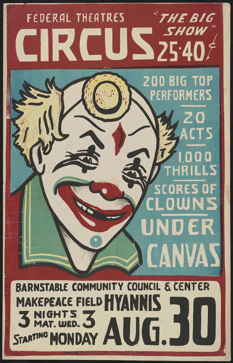 Circus by Anonymous, 1934-1943 — digital art print download