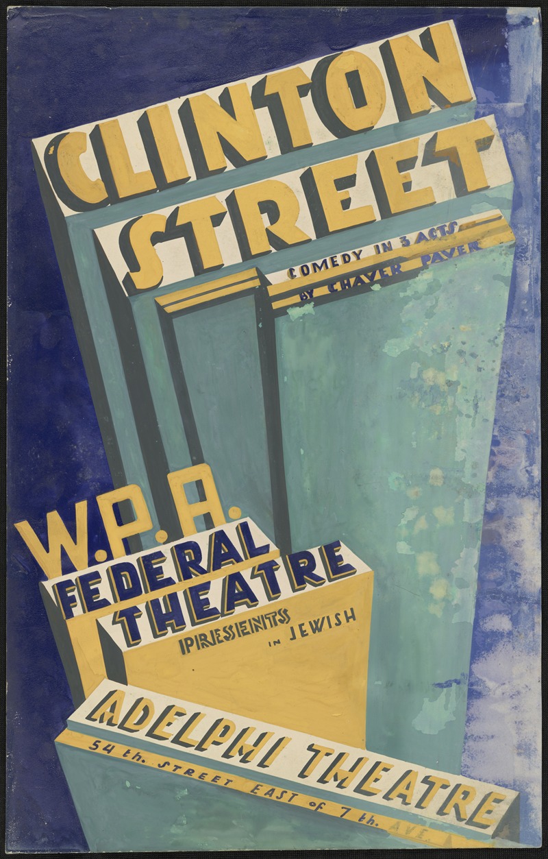 Clinton Street by Anonymous, 1934-1943 — digital art print download