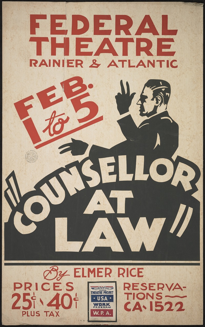 Counsellor at Law by Аноним, 1934-1943 — digital art print download