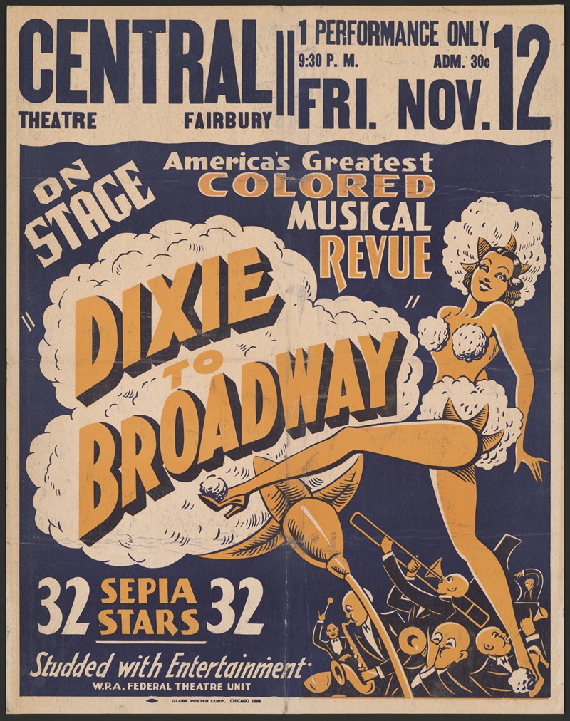 Dixie to Broadway by Аноним, 1934-1943 — digital art print download