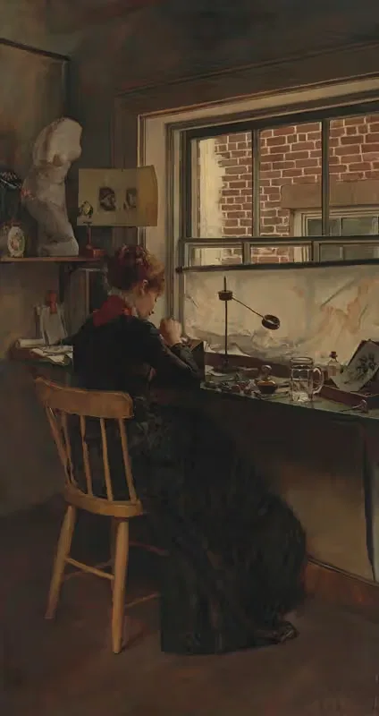 Деревянный гравёр by Чарльз Фредерик Ульрих, 1882 — digital art print download