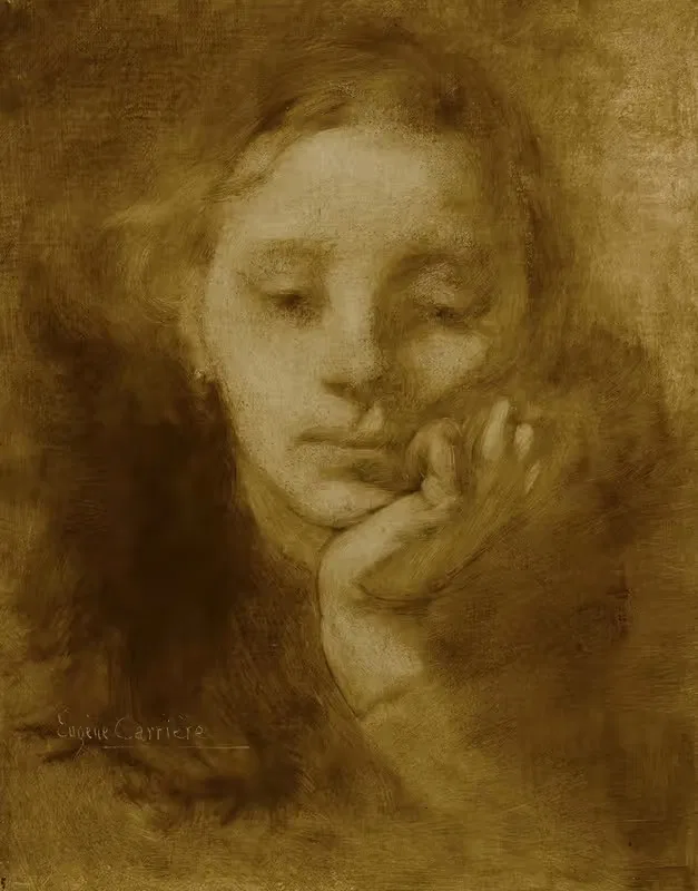 Tête de femme — Eugène Carriere