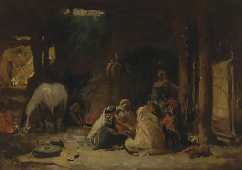 At rest, Algeria by Frederick Arthur Bridgman — digital art print download