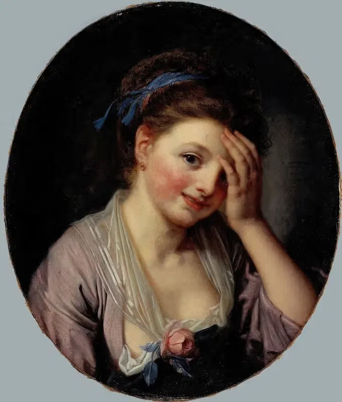 Portrait de jeune fille — French School