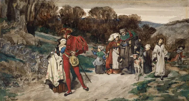Le départ du fiancé — James Tissot
