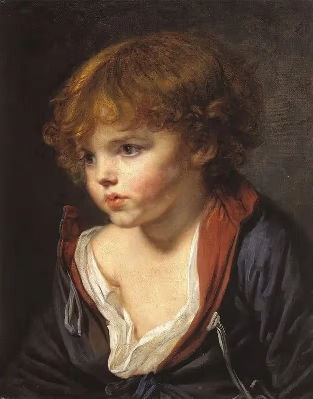 Petit Garçon blond à la chemise ouverte — Jean-Baptiste Greuze