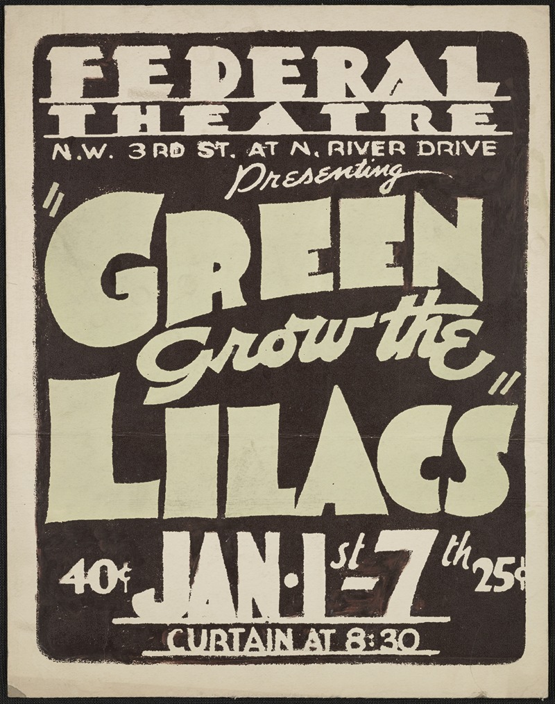 Green Grow the Lilacs by Аноним, 1934-1943 — digital art print download
