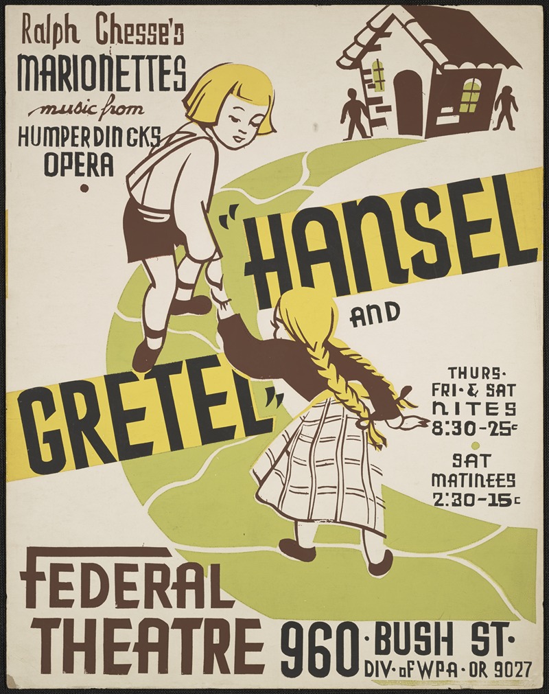 Hansel and Gretel by Аноним, 1934-1943 — digital art print download