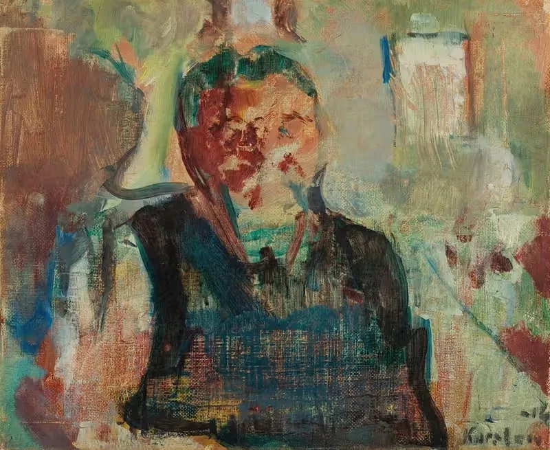 Portrett av en fisker — Ludvig Karsten