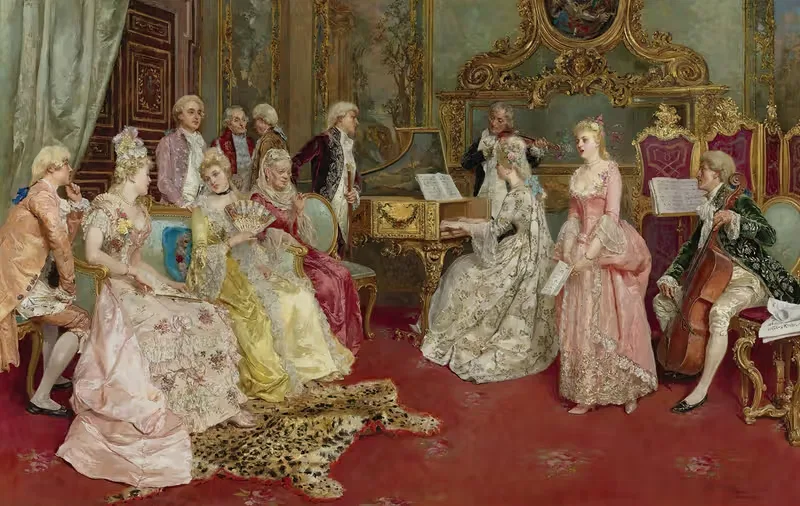 Музыкальный концерт by Луис Альварес Каталя, 1901 — digital art print download