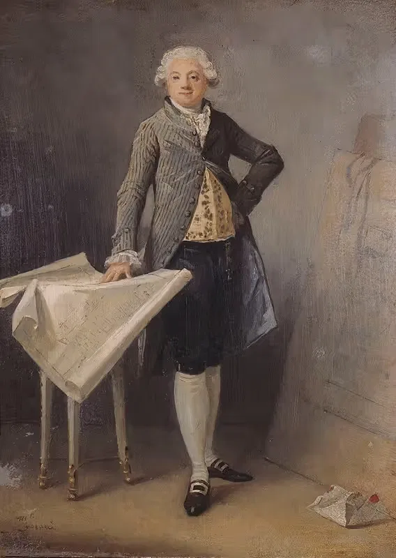Портрет архитектора Клода-Николя Леду by Маргерит Жерар, 1787 — digital art print download