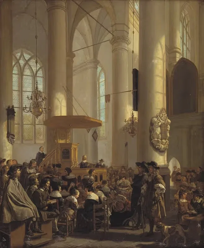 Interior of a Dutch Church — Rutger Van Langevelt