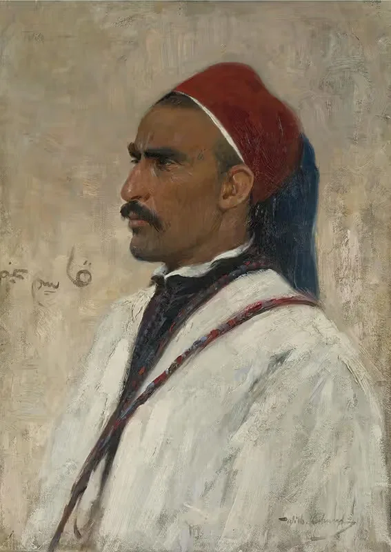 Portrait of an arab — Wilhelm Kuhnert