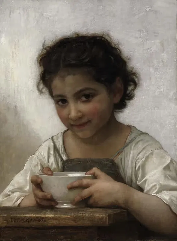 Суп с молоком by Уильям Бугеро, 1880 — digital art print download