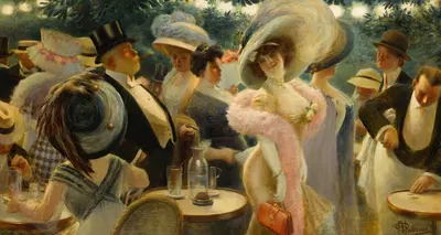 Café de Paris by Albert Guillaume — digital art print download