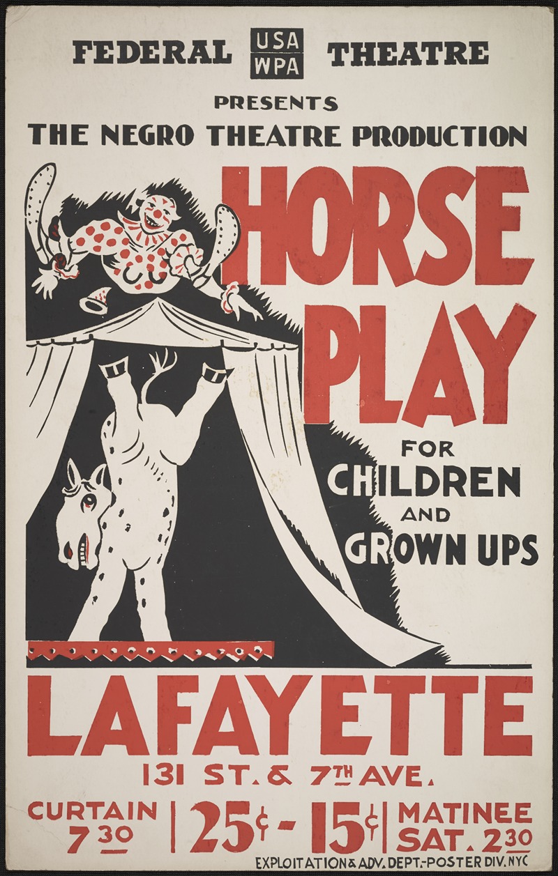 Horse Play by Аноним, 1934-1943 — digital art print download