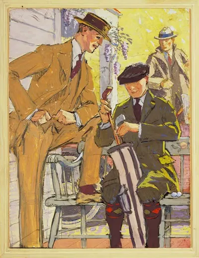 Advertisement for Hart, Schaffner & Marx clothes by Edward Penfield, 1900 — digital art print download