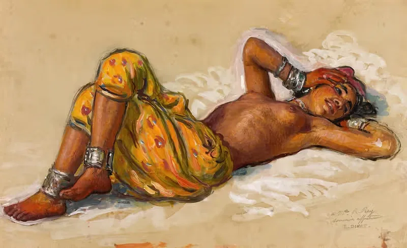 Baigneuse aux bijoux by Étienne Dinet — digital art print download