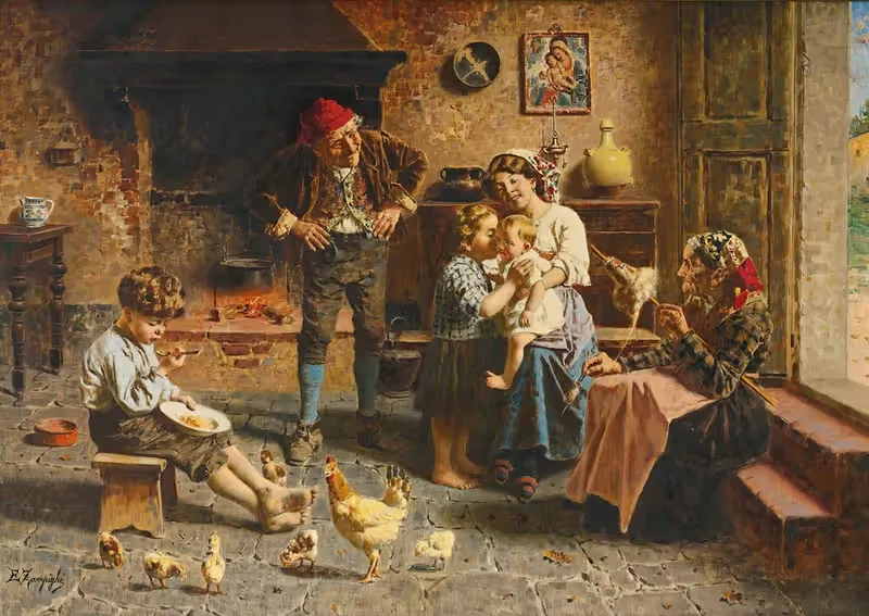 Новый ребенок by Эудженио Цампиги — digital art print download