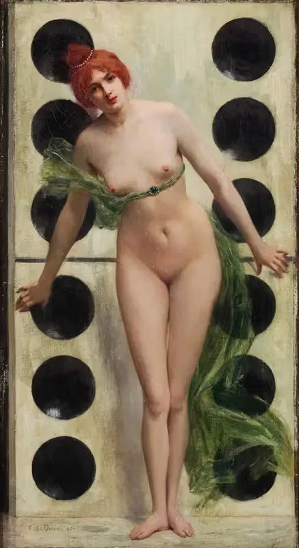 Стоящая красавица by Фернан Ле Кен, 1895 — digital art print download